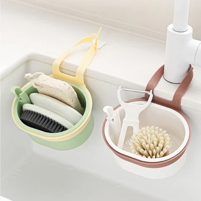 Küche Spüle Sieb Korb hängendes Design für Wasserhahn ohne Bohren Installati - Bild 1 von 4