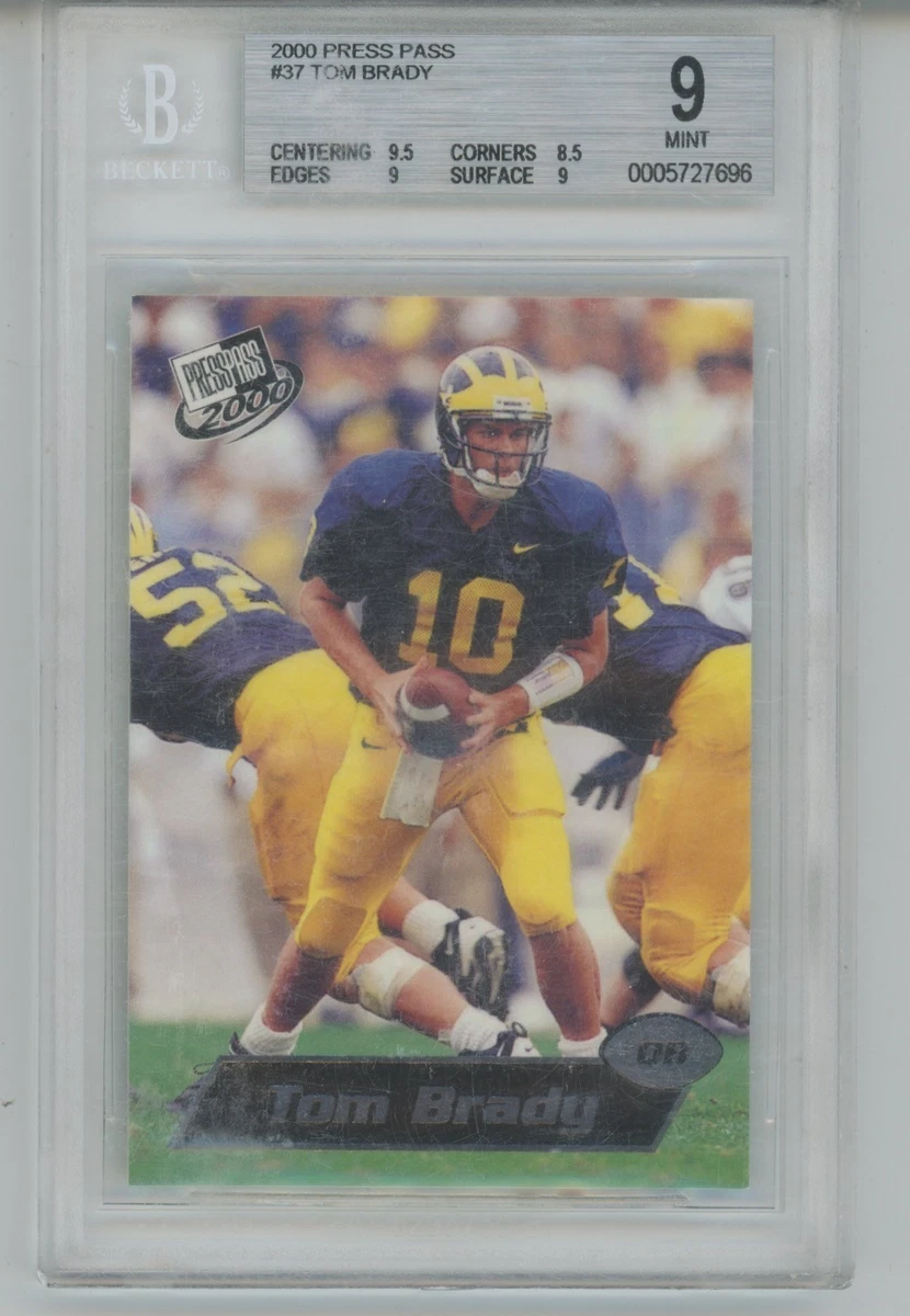 Tom Brady Football Grade 9 Rookie Sports Trading Cards