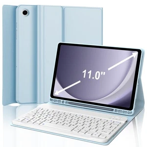 Tastatur Hülle für Samsung Galaxy Tab A9+ Tablet 11", QWERTZ Layout Dechatable... - Bild 1 von 7