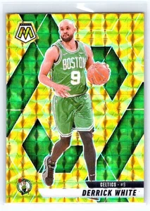 2024-25 Panini Mosaic #66 Derrick White Reactive Yellow Mosaic Boston Celtics - Picture 1 of 2