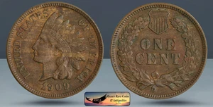 1909 Indian Head Cent, Penny, Uncirculated, Brown, Ryan's Coins & Antique, C8477 - Picture 1 of 4