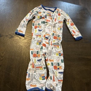 Magnetic Me Transportation Cars Roadway Traffic Print Pajama Sleeper 6-9 Months - Picture 1 of 6