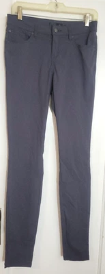 PRANA Women's Size 6, Dark Gray Stretch PANTS, 5 Pocket Skinny Legs Mid Rise - Image 1 of 4