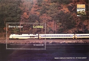 SIERRA LEONE TRAINS STAMPS 2004 THE HUDSON LINE 200 YEARS OF STEAM LOCOMOTIVES 1 - Picture 1 of 1