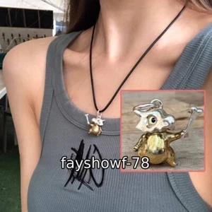 Pokémon Cubone Anime 925 Splitter Halskette Anhänger Schmuck Deko Geschenk mit Kette - Bild 1 von 11