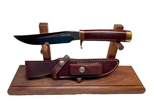Randall Made Knives Model 3-6 Hunter w/Reddish Brown Micarta & Brass Hardware