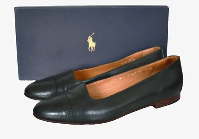 RALPH LAUREN Forest Green Calf Leather Women's Quarter Brogue Loafer Shoes 8.5B - Image 1 of 4