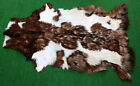 New Goat hide Rug Hair on Area Rug Size 36"x24" Animal Leather Goat Skin G-5899