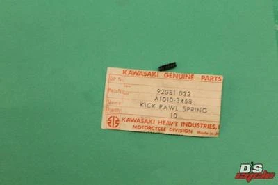 NOS KAWASAKI A1 A7 F2 KV75 KICK PAWL SPRING PART# 92081-022 - Image 1 of 4
