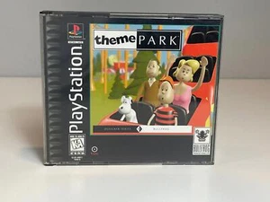 Theme Park PlayStation 1 PS1 CIB Good Condition - Picture 1 of 11