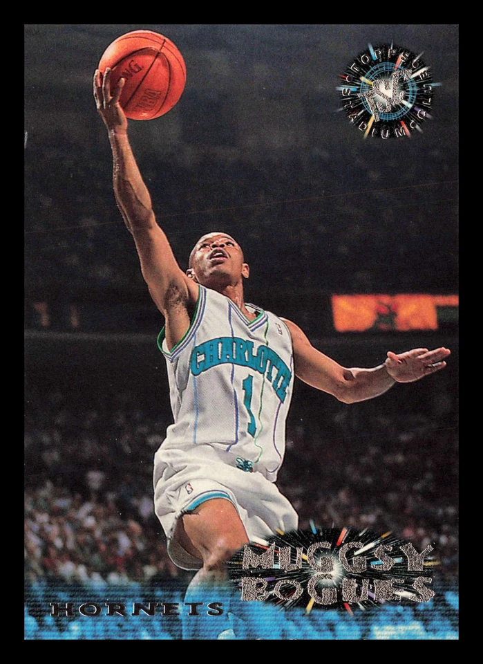 Muggsy Bogues #65 1995-96 Stadium Club Charlotte Hornets Basketball - Image 1 of 2