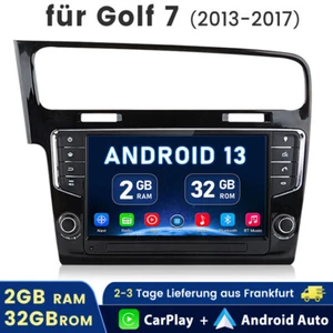 DAB+ Für VW Golf VII MK7 2013-2017 Autoradio CarPlay Android 13 2+32G GPS SAT BT - Bild 1 von 12