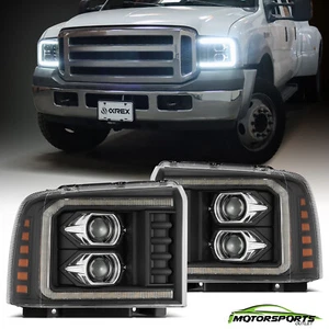 For 05-07 Ford Super Duty/Excursion PRO-Series LED Projector Headlights Black - Picture 1 of 9