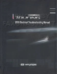 2009 Hyundai Elantra Touring Wagon Electrical Troubleshoot Manual Wiring Diagram - Foto 1 di 2