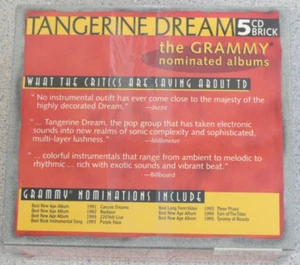 CD - Tangerine Dream 5 CD Brick - Grammy Nominated Albums - set - RARE - NEW - Picture 1 of 5