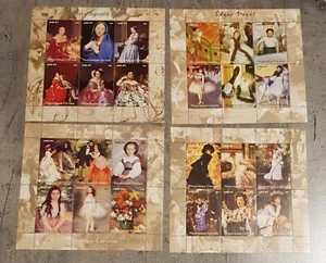 MOZAMBIQUE 2004-PAINTINGS 4 MINIATURE SHEETS MNH - Picture 1 of 1