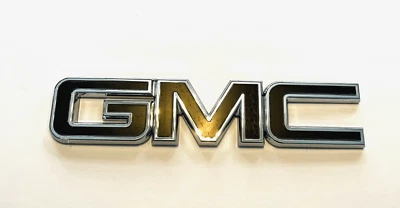 GM Tailgate Emblem Black Chrome for 2015-19 GMC Sierra 1500 2500HD 3500HD - Image 1 of 2