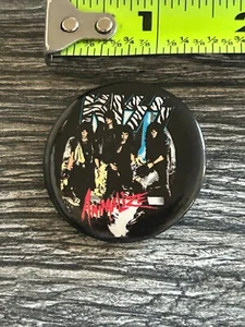 KISS BUTTON Pin Badge Animalize Back Cover 1 1/2" 1984 Kiss Company Vintage Kiss - Picture 1 of 3