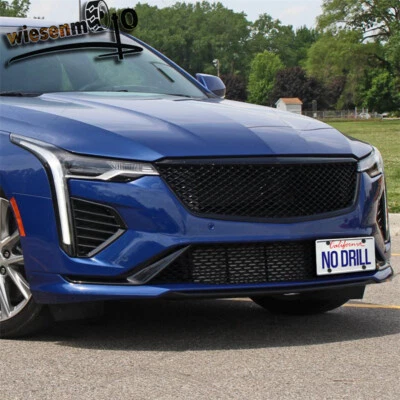 Front License Plate Bracket For Cadillac XT4 XT5 XT6 CT4 CT4-V CT5 w/ Mesh Grill - Imagem 1 de 4