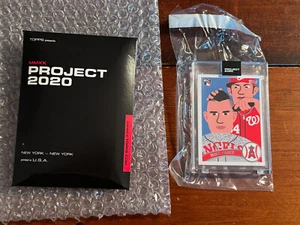 Mike Trout con custodia sigillata a terra Bryce Harper Topps Project 2020 #260 di Keith - Foto 1 di 3