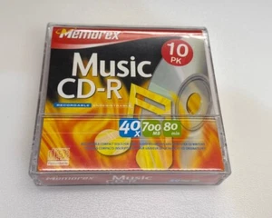 Memorex Music CD-R Recordable 80 Minute Blank Cd 9 New Unsed Still In Package - Picture 1 of 3