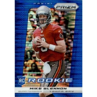 2013 Panini Prizm Prizms Blue Pulsar #272 Mike Glennon ROOKIE - Image 1 of 2