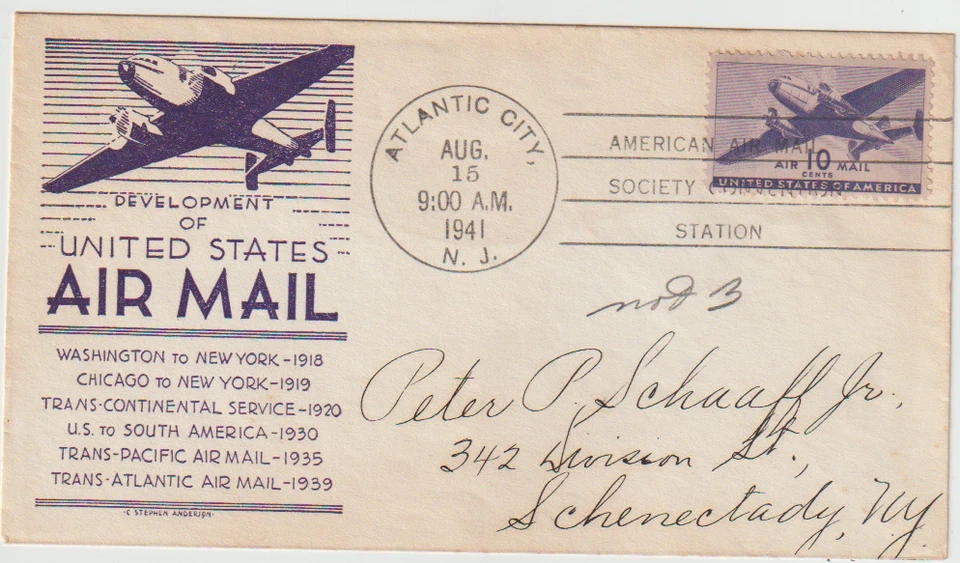 US Scott C27 - Cargo Plane  - Anderson FDC - - Image 1 of 1