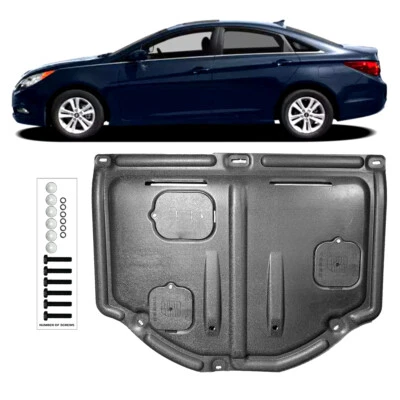 Protectores contra salpicaduras debajo del motor guardabarros delantero para Hyundai Sonata 2012-2013 Foto 1 de 4