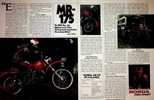 1977 Honda MR175 Jay Tullis Enduro - 2-Page Vintage Motorcycle Ad