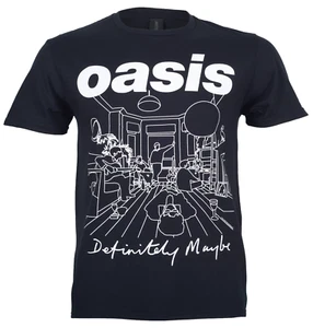 Oasis T Shirt Definitely Maybe Line Drawing Official Reunion Tour 2025 New Black - Picture 1 of 6