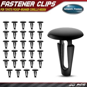 30Pcs 7mm Hole Nylon Interior Trim Mounting Retaining Clips Push-Type for Toyota - Picture 1 of 9
