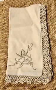 Lotto di 12 tovaglioli da cocktail vintage Madeira lino ricamo metà secolo moderni - Foto 1 di 6