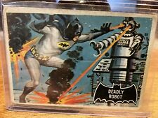 1966 Topps Batman Black Bat Card # 47 DEADLY ROBOT - NEAR MINT