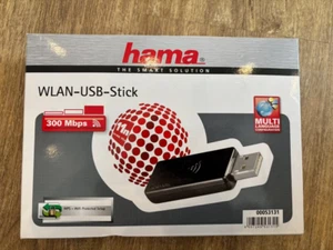 HAMA WLAN Stick 300Mbps USB 2.0 - Neu & OVP - 802.11b/g/n - 2.4 GHz - Plug & Pla - Bild 1 von 3