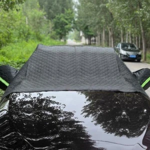 Windshield Snow Cover Black Fit for SUV Ice Frost Guard Front Window Protection - Bild 1 von 9