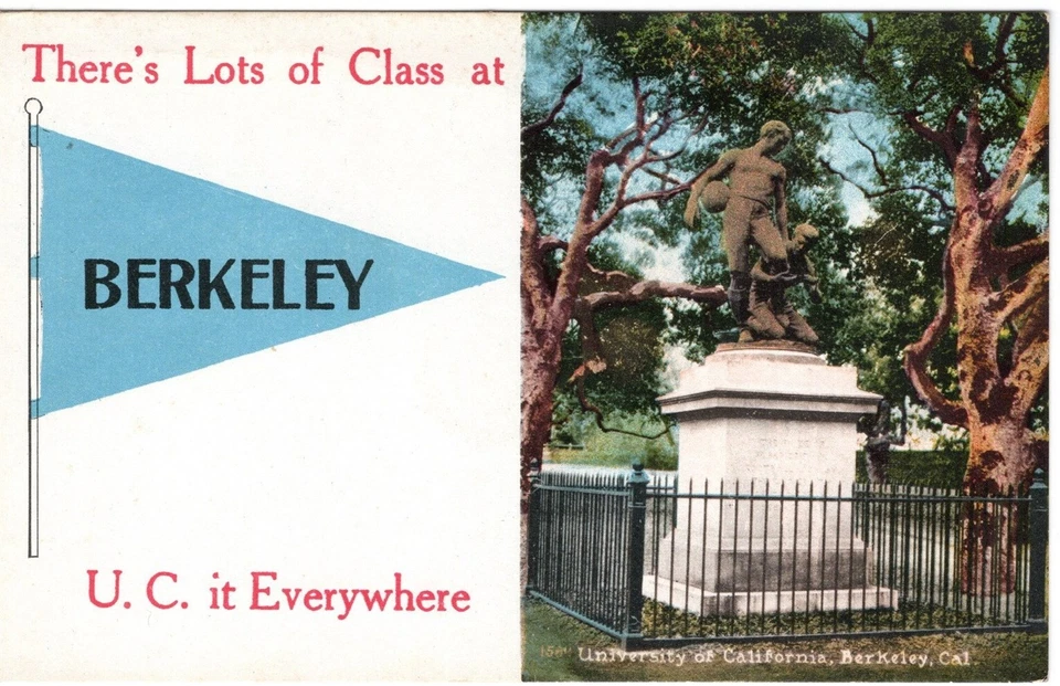 Postal vintage, Universidad de California Berkeley, sin usar Foto 1 de 1