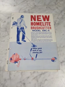 HOMELITE MODEL EBC-A BRUSHCUTTER SALES BROCHURE LITERATURE ADVERTISMENT AD - Bild 1 von 1