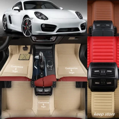 Alfombrillas impermeables aptas para Porsche Cayman 2005-2016 alfombrillas para automóviles Foto 1 de 4