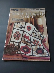 1988 Teach Yourself to Quilt leaflet magazine Patricia Eaton good patterns - Picture 1 of 4