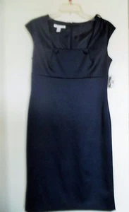 London Times Sleeveless Navy Blue Dress ~ Sz 6 ~ NWT - Picture 1 of 3