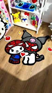 Hello kitty Bear Tufting Rug Hand Made Rug For Living Bedroom - Picture 1 of 4