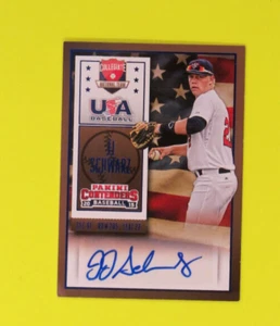 2015 Panini USA National Team JJ Schwarz Auto Collegiante No 57 Florida Blue - Picture 1 of 2