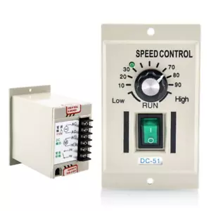 AC 110V 220V Knob Motor Speed Controller DC 0-90V Variable Adjustable Speed New - Picture 1 of 9