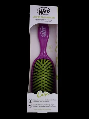 Wet Brush SHINE ENHANCER Purple Detangling Boar Bristle Hair Brush ALL HAIR TYPE - Image 1 of 4
