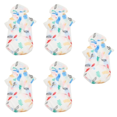 VETEMENTS 5 PEZZI Protezione Solare con Cappuccio Abbigliamento per Animali Domestici Cane Vestiti Estivi Protezione