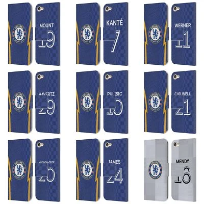 CHELSEA FOOTBALL CLUB 2021/22 PLAYERS HOME KIT LEATHER BOOK CASE FOR iPOD TOUCH - Image 1 of 4