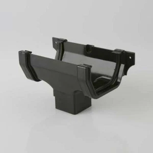 Brett Martin 114mm Square Gutter Running Outlet VARIOUS COLOURS BR055 - Picture 1 of 5