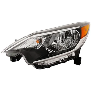 Headlight for Nissan Versa Note 17-19 Halogen Driver Side Black Housing - Picture 1 of 8