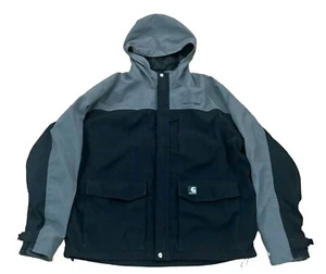 Carhartt Cascade Jacket Hooded Men's XLT J212 Waterproof Breathable Rain Coat - Picture 1 of 8