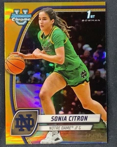 2024-25 Bowman U Chrome Sonia Citron Gold Refractor Rookie #/50 - Picture 1 of 2